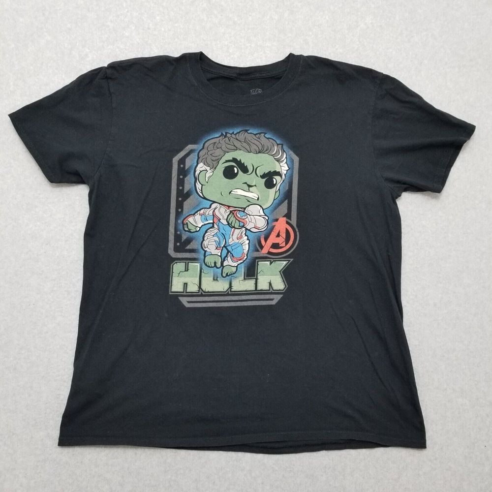 Funko Pop Avengers Hulk Shirt Mens XL‎ Black Short Sleeve
